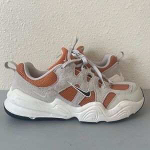 Nike Orange and White Sneakers